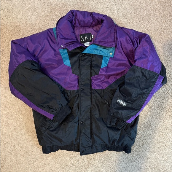 Vintage SKI Purple and Black Jacket - Picture 1 of 4